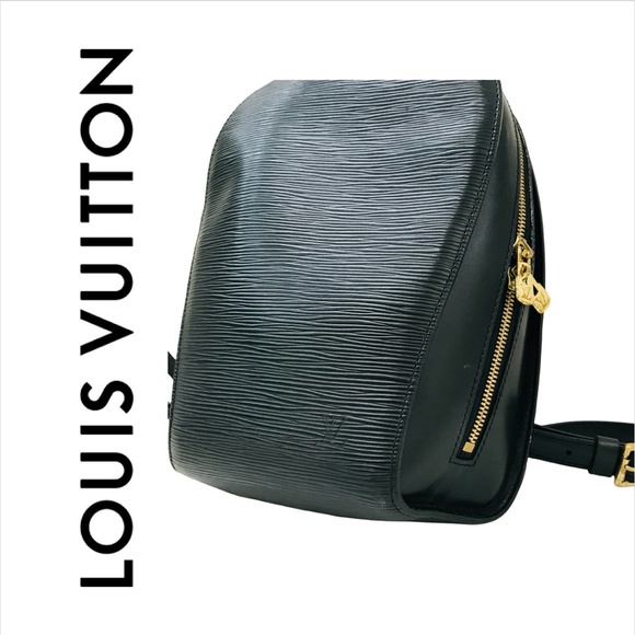 Louis Vuitton Handbags - LOUIS VUITTON Black Backpack Epi Mabillon Leather